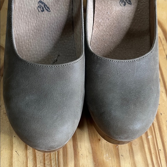 Free People Wood Clogs Buena Vista Green - Picture 6 of 14